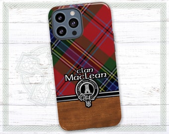 Clan MacLean Scottish Tartan Phone Case | Glossy Finish
