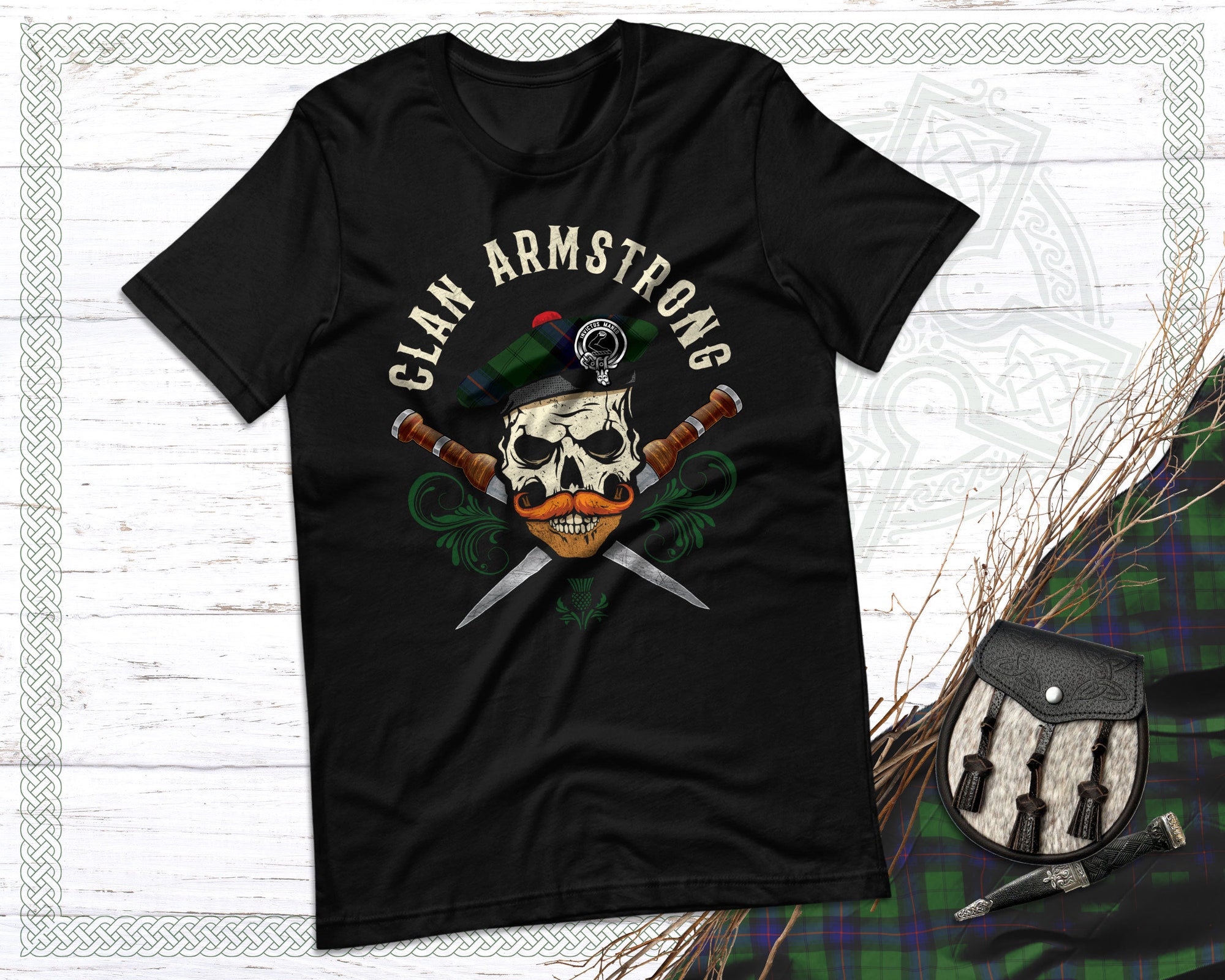 Clan Armstrong Scottish Tartan T Shirt