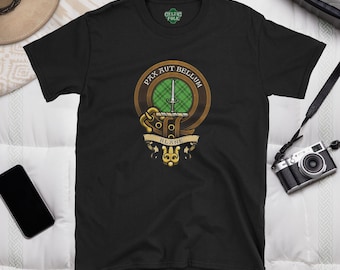 Koszulka z szkockim dziedzictwem klanu Blane – herb rodzinny i tartan