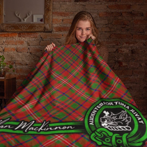 Scots Print Blanket - Fleming Tartan Crest Blanket To My Wife Style, Gift From Scottish Husband