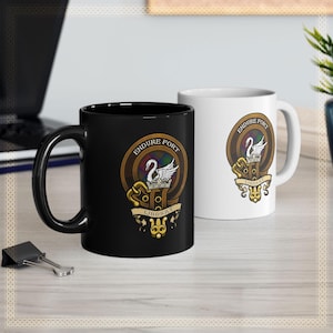 Clan Lindsay Scottish Heritage Clan Badge Mug – Family Crest & Tartan Cup – Scottish Clan Camping Mug – Lindsay Clan Gift