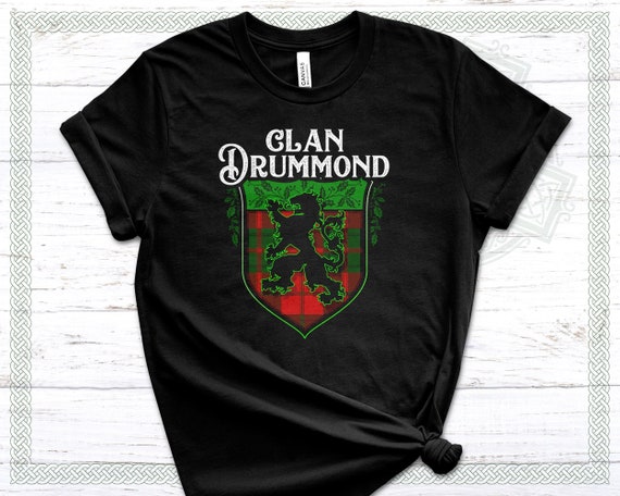 Drummond Surname Scottish Clan Tartan Crest Badge T-Shirt Drummond Surname Scottish Clan Tartan Crest Badge T-Shirt