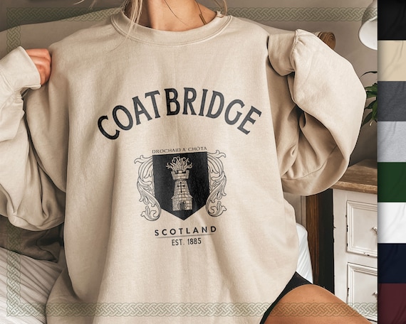 Felpa larga Coatbridge Scotland pullover girocollo morbido e confortevole souvenir di viaggio per le vacanze celtiche Etsy Italia