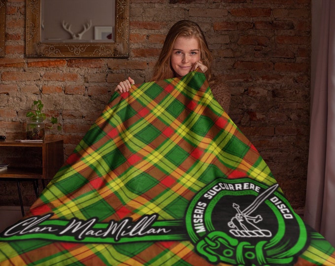 MacMillan Clan Tartan Blanket Wave Style