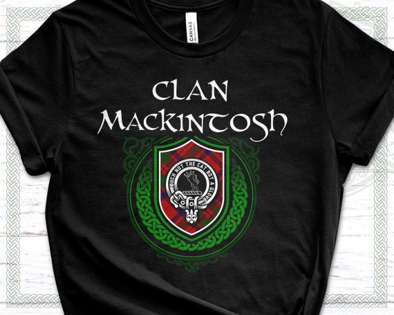 MacKintosh Modern Tartan T-Shirt Half of Me - Cross Style
