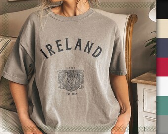 Irland Republik Komfort Farben T-Shirt, weiches und bequemes T-Shirt, keltische Urlaubsreise Souvenir