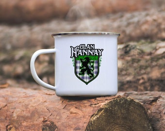 Clan Hannay Scottish Tartan Camping Mug