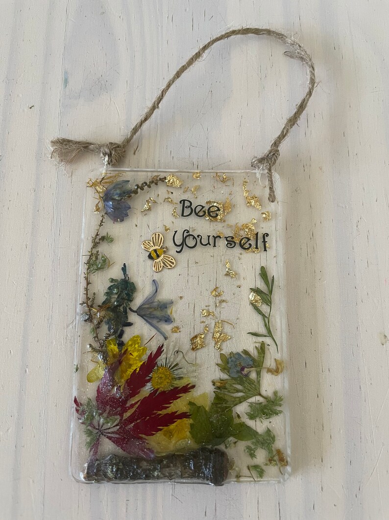 Real Flower Resin Wall Hanging/real Flowers/resin Flower Etsy UK