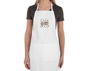 Chocolate Chip Witch Embroidered Apron