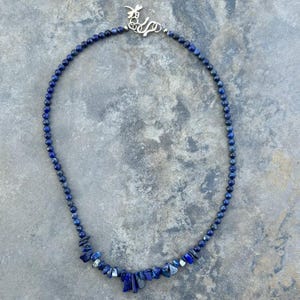 Blue lapis lazuli necklace