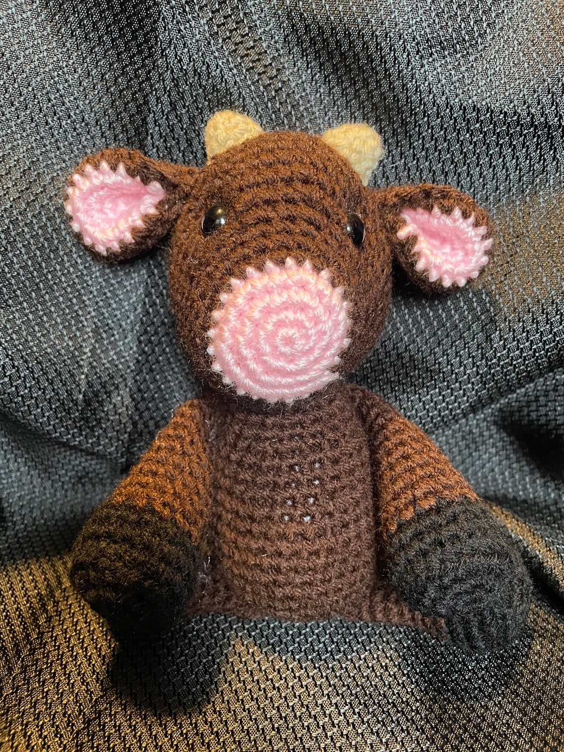 Small Stuffed Cow Handmade Crochet Stuffed Cow Crochet Etsy