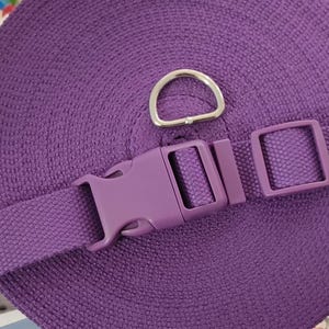 25mm purple webbing + matching buckle set