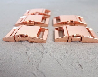 ROSE GOLD buckles 10mm, 15mm, 20mm,  25mm