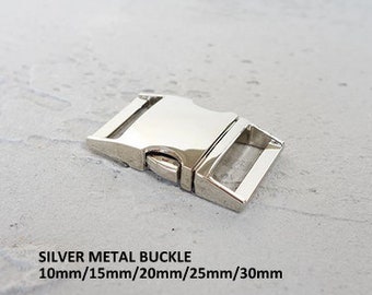 SILVER BUCKLES  10mm, 15mm, 20mm 25mm, 29mm