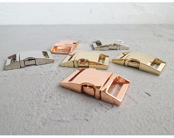 Buckles Gold,  Rose Gold, Silver 15mm 20mm 25mm