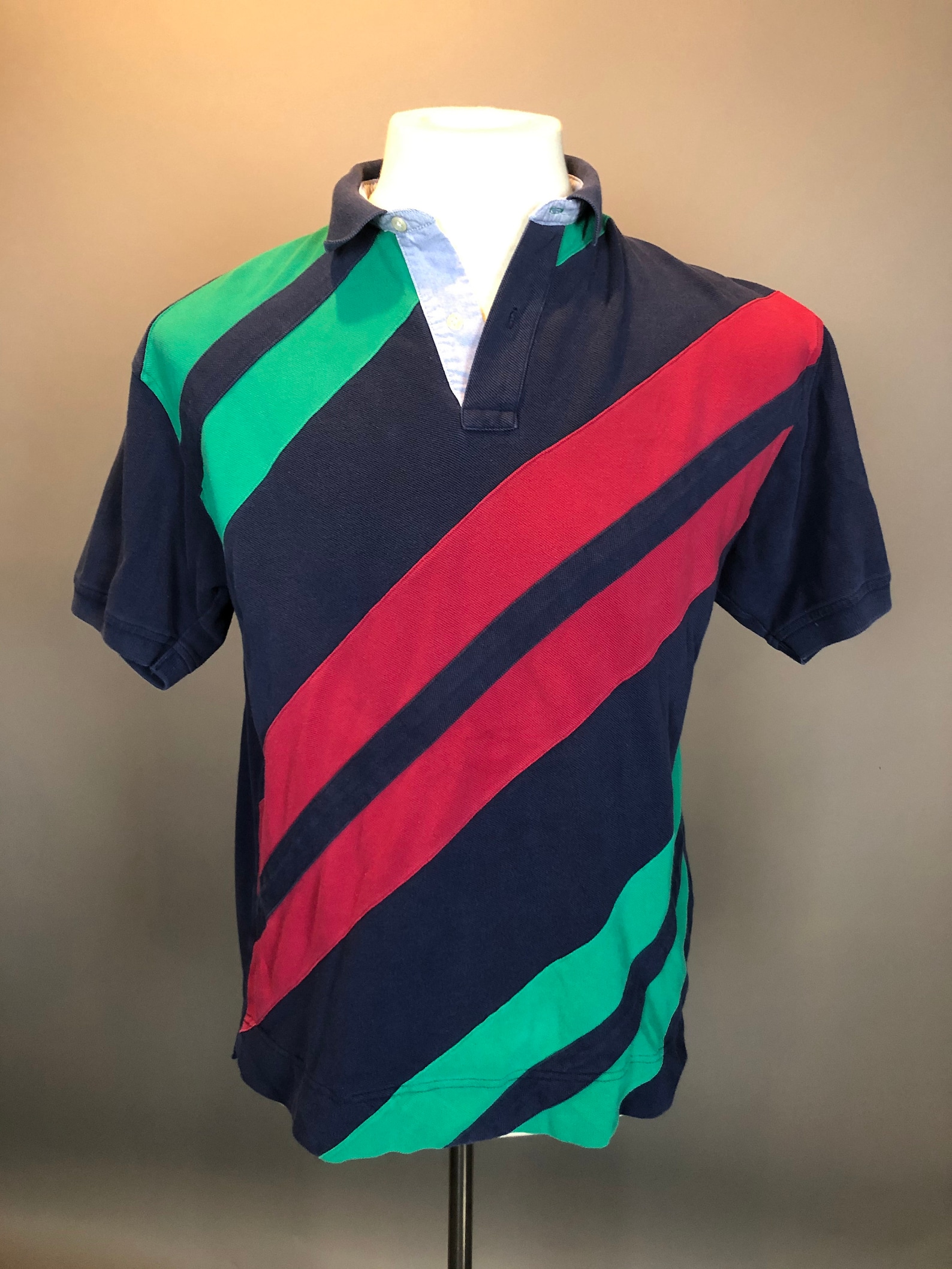 Tommy Hilfiger Striped Short Sleeve Collared Knit Shirt. - Etsy