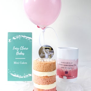 Pink Ombre Mini Postal Cake- Anniversary, New Home, Congrats etc.