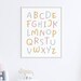 Alphabet Poster, ABC Printable, Pastel Alphabet Wall Art, Printable ...