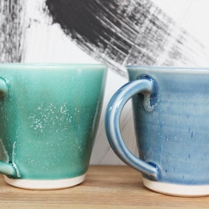 Pottery Mug, Ceramic Handmade Porcelain Mugs, Coffee/Tea Cups image 6