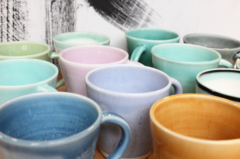 Pottery Mug, Ceramic Handmade Porcelain Mugs, Coffee/Tea Cups image 4
