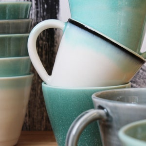Pottery Mug, Ceramic Handmade Porcelain Mugs, Coffee/Tea Cups image 2
