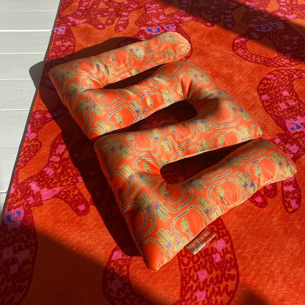 Orange Throw Pillow Etsy UK