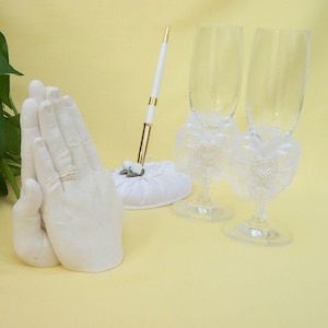 Wedding Hands Casting Kit, Plaster DIY Keepsake