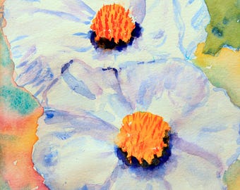 2 Amapolas Acuarela