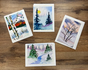 Trees Orignial Watercolor Cards