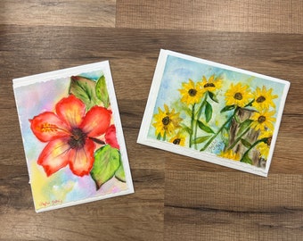 Floral Orignial Watercolor Cards