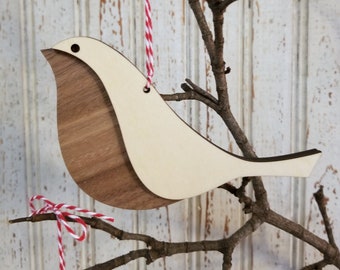 Bird Christmas Ornament / Scandinavian Ornament / Christmas Ornament / Wildlife Decor / Bird Lover Gift / Christmas Decor / Tree Ornament