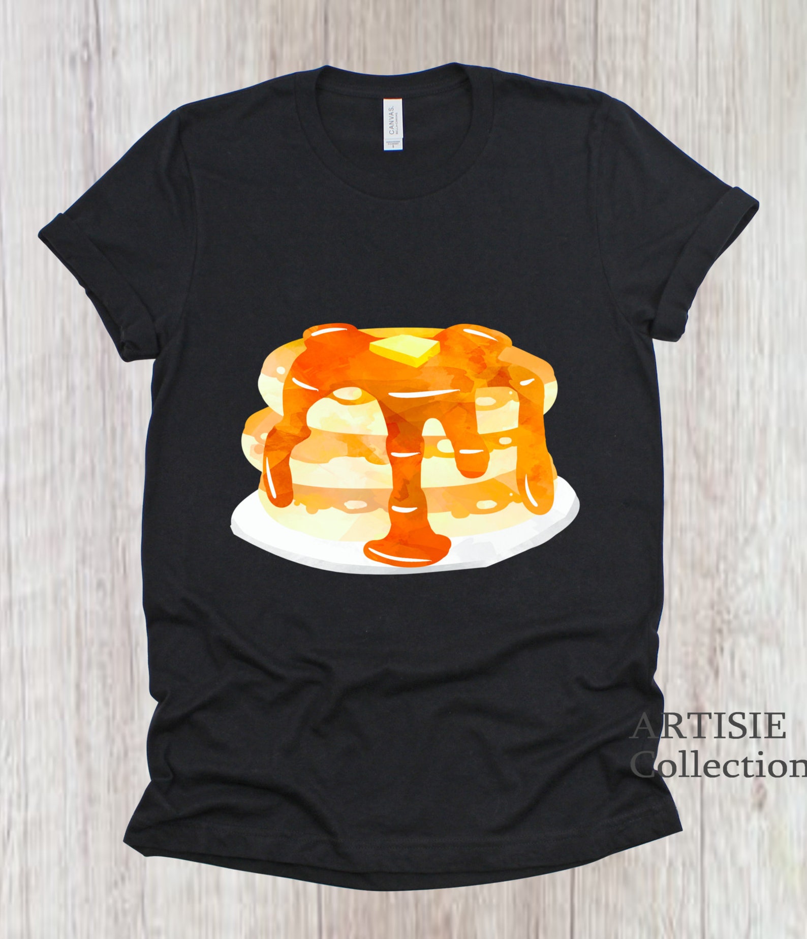 Pancake Stack TShirt Pancake Shirt Food Tshirt Food Shirt Etsy
