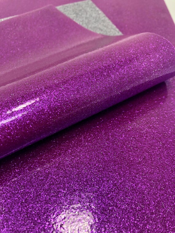 JELLY Purple & Silver Glitter Vinyl Sheet Double-Sided Jelly | Etsy