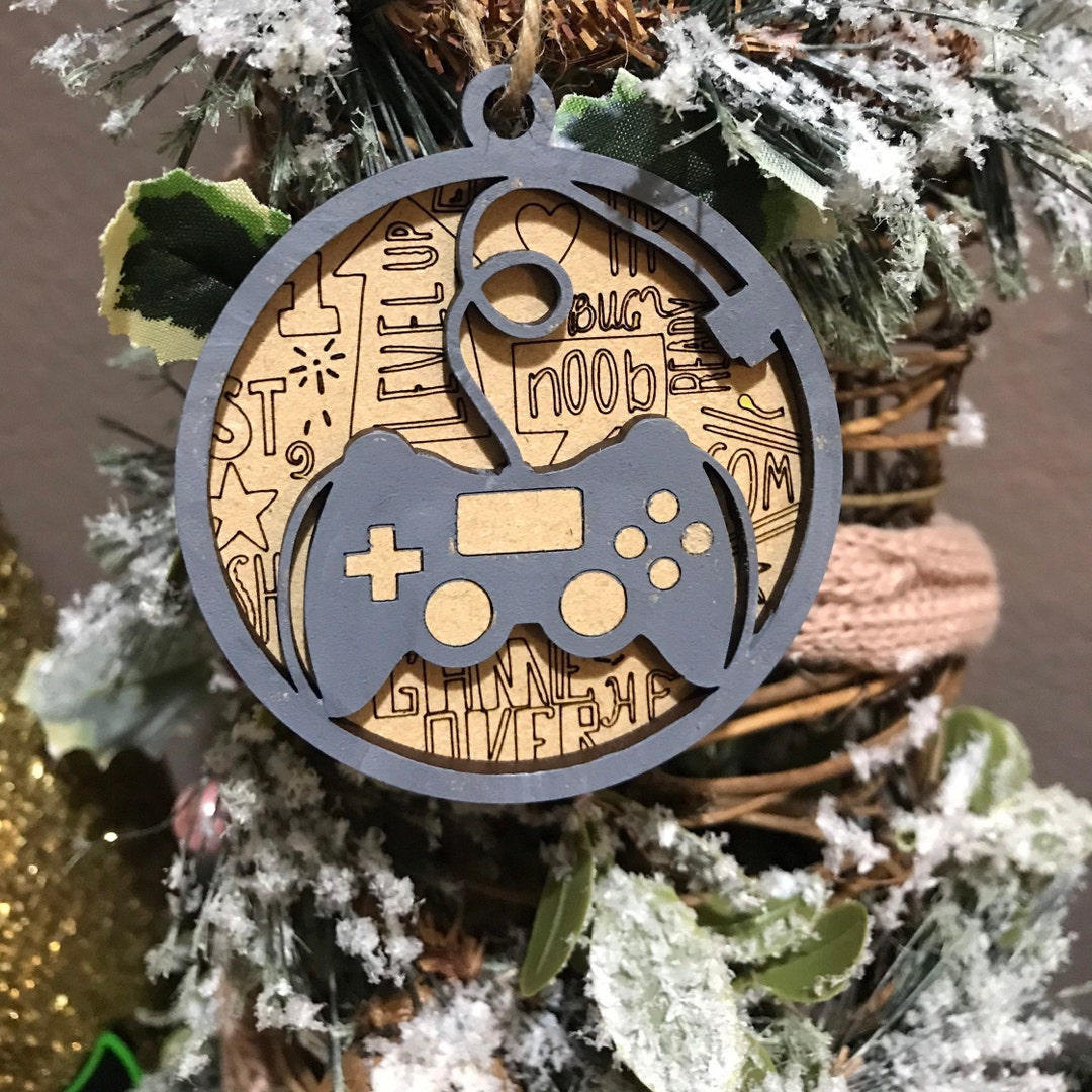 Wood Video Game Controller Ornament for Christmas Xmas Etsy