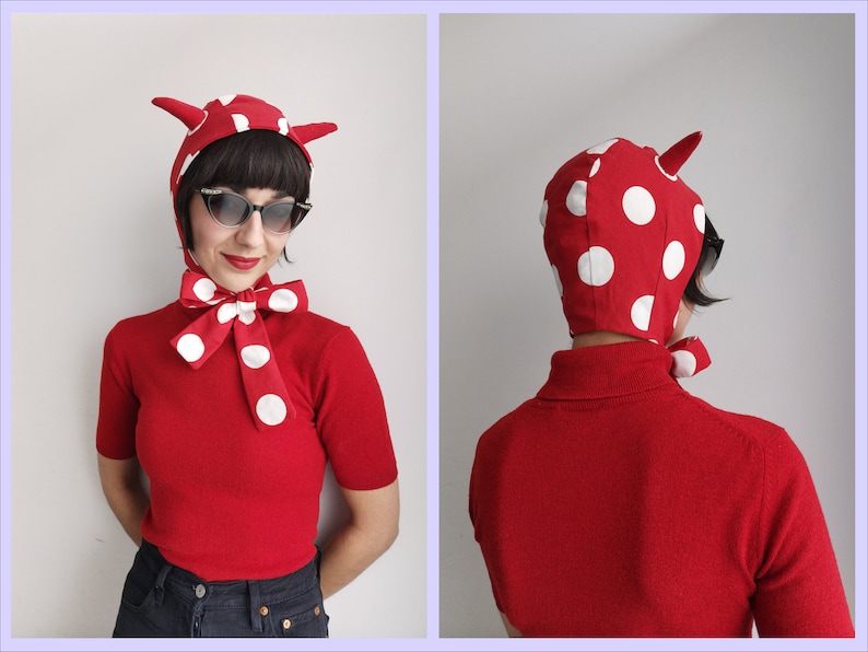 Devil Hat Printable PDF Sewing Pattern 4 Versions Etsy Canada