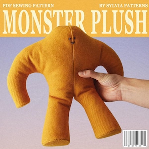 Monster Plush - Printable PDF Sewing Pattern
