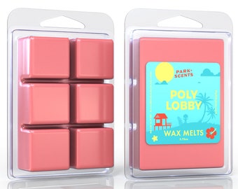 Park Scents Poly Lobby Wax Melts – Polynesian Resort Theme Park Luxury Hotel Wax Melts – 6 Wax Cubes – Soy Blend, Made in USA