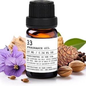 NEW! - Santal Essential Oil for Diffuser - Inspired by Santal 33 of Le Labo - Aromatic Luxurious Fragrance, Handcrafted in The USA - 10 ml.
