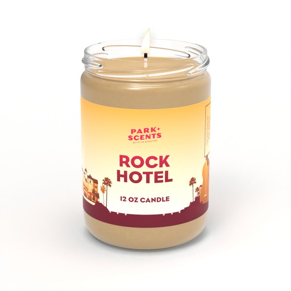 Park Scents Rock Hotel Kerze 230 ml - Genauer Duft der Hard Rock Hotellobby in Universal Hotal Woodland - Wunderschöner Geruch - Handgemacht in den USA