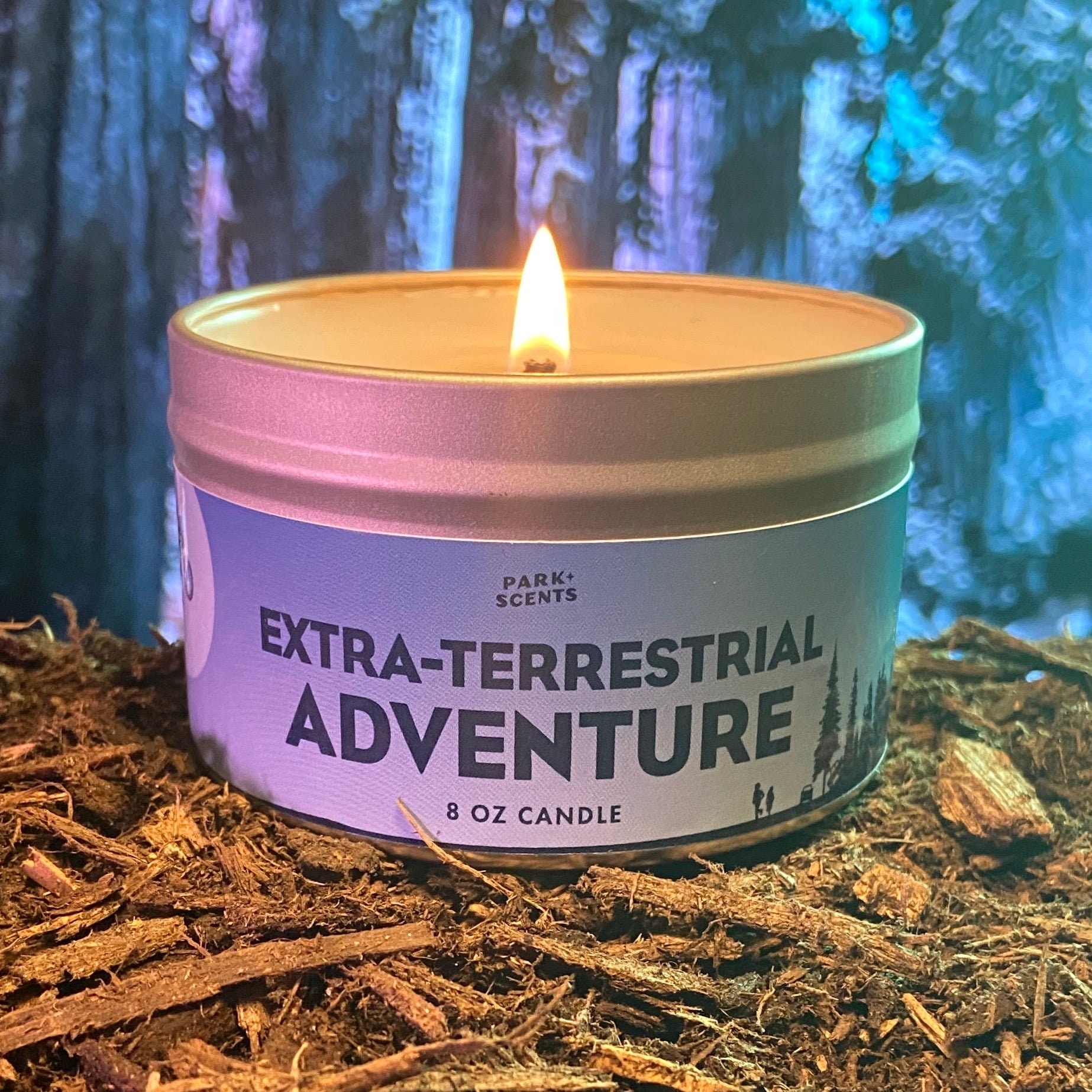 Park Scents et Extra-Terrestrial Adventure Candle (8oz) Soy, Handmade in The USA - Accurate Smell Like The Scent of The Forest Queue at E.T. Ride Uni