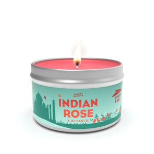 Indian Rose Candle