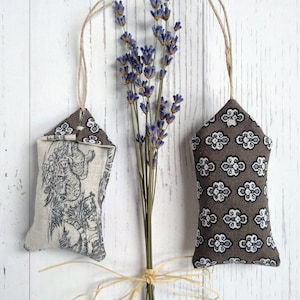 Toile Provence Petite Lavender Sachets, Set of Three