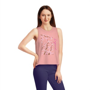 Legend Cherry Dancer blossom tank top - adults - teens - women&#39;s dancer cropped tank top