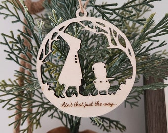 Over the Garden Wall Hanging Decor Ornament ~ Laser Cut Wood Ornament ~ Greg and Wirt Silhouette ~ Ain't that just the way