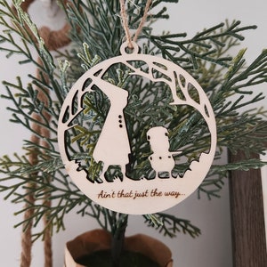 Over the Garden Wall Hanging Decor Ornament ~ Laser Cut Wood Ornament ~ Greg and Wirt Silhouette ~ Ain't that just the way