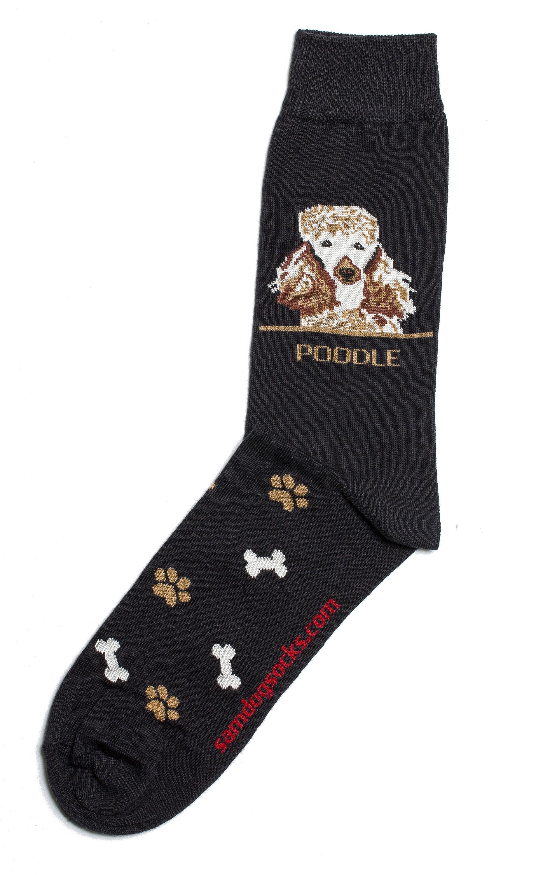 Poodle Brown Dogsocks Mens Etsy