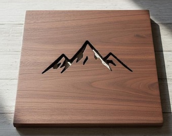 Pliki wektorowe podstawek/podstawek górskich, cięte laserowo CNC (svg, ai, dxf)