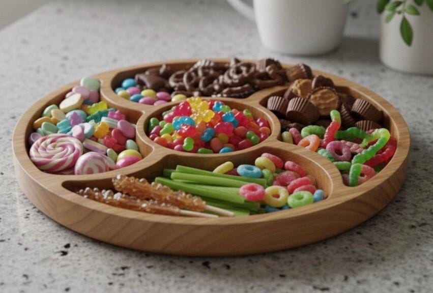 Charcuterie Board, Candy Tray 3d Stl Model for Cnc Router or 3d ...