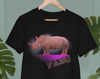 Rhino Graphic T-Shirt, Wildlife Safari Unisex Tee