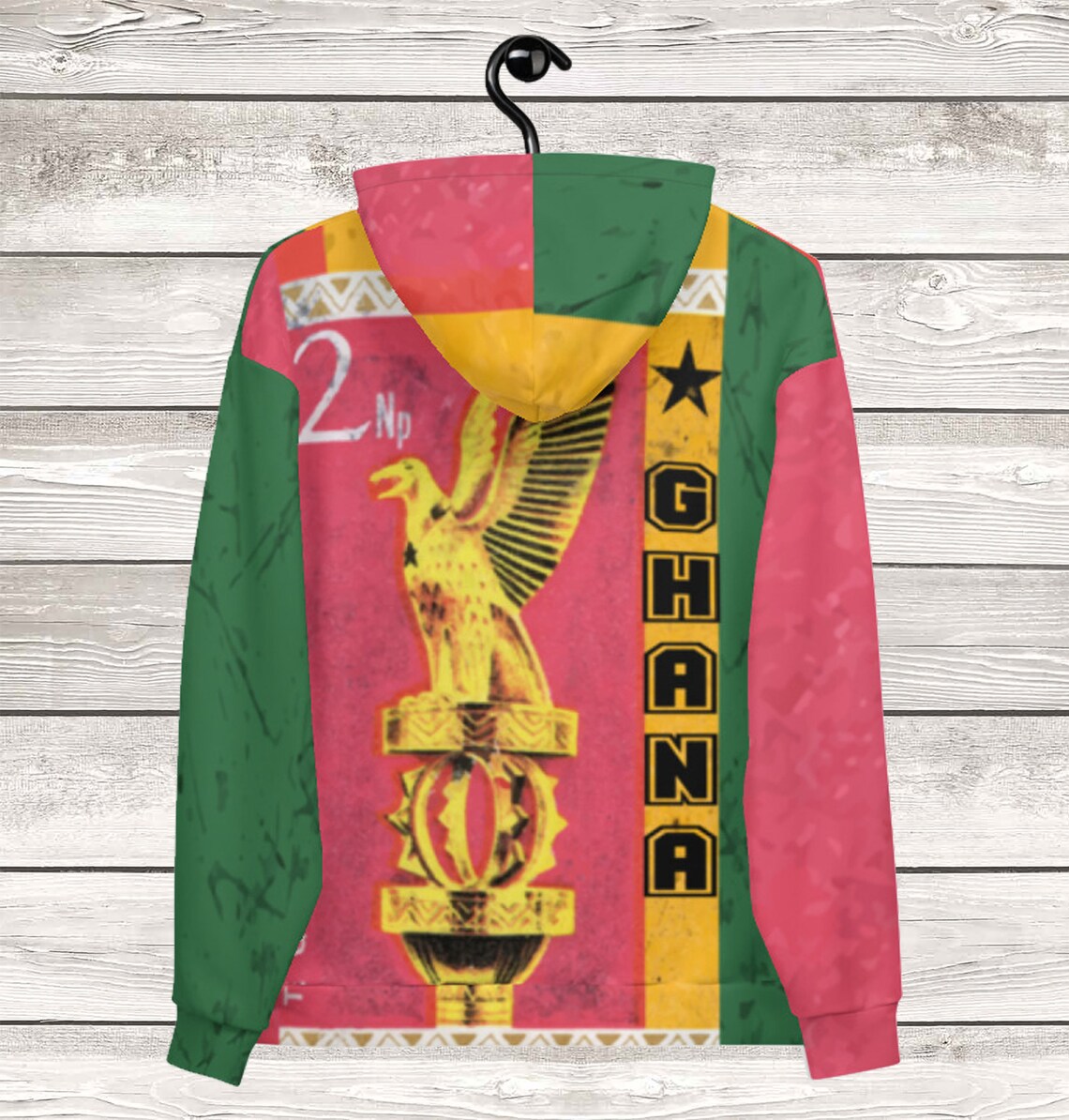 Ghana Vintage Unisex Hoodie / Ghana Flag Hoodie for Men's Etsy